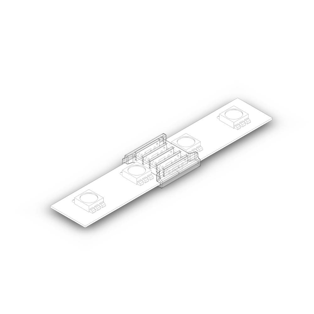 12mm RGBW SMD LED Strip zu Strip Verbinder 5 Pin für RGBW SMD LED Streifen ohne Löten