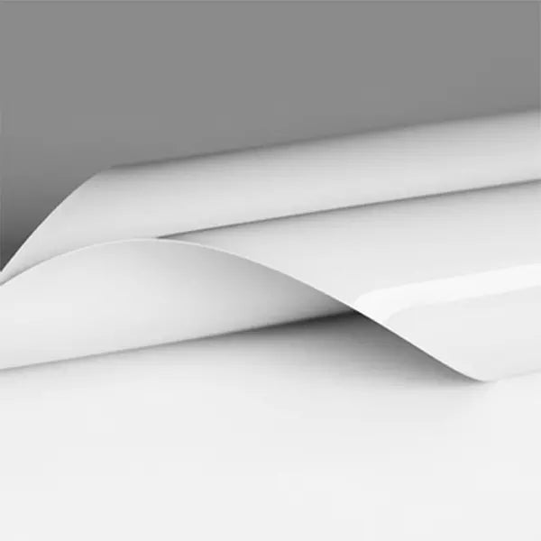 Lackspanndecke mit Keder Farbe 303 weiß - Folienbreite bis 500 cm