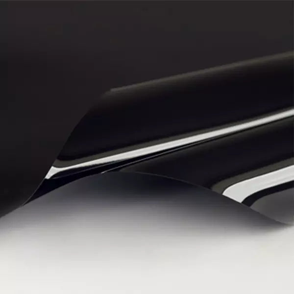 Lackspanndecke mit Keder Farbe 347 schwarz - Folienbreite bis 500 cm