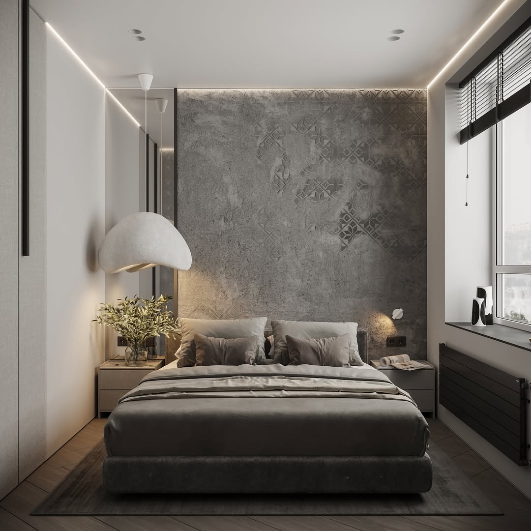 Matte Spanndecke Farbe weiß im Raum montiert