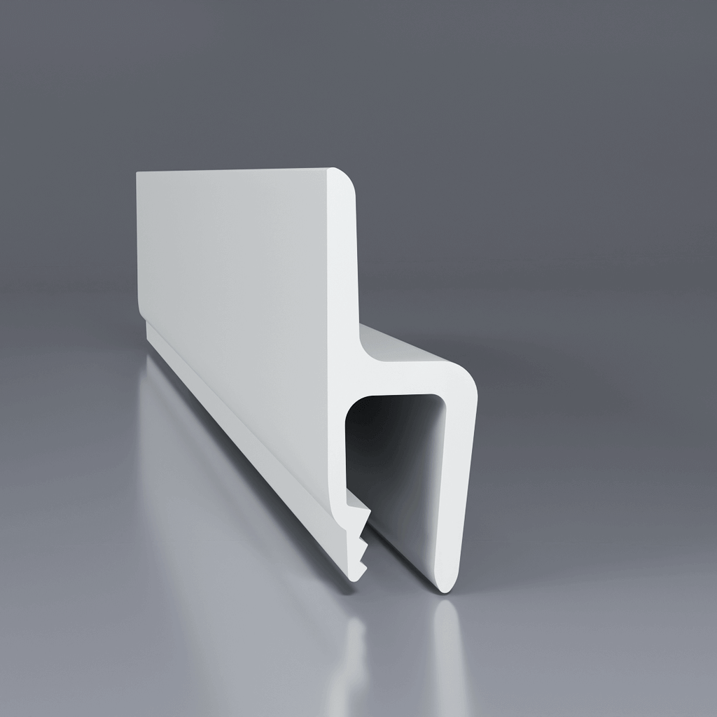 PVC Wandprofil weiß für PVC Spanndecken