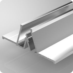 Alu Spanndecken Trennprofil für Abdeckleiste