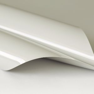 Lackspanndecke mit Keder Farbe 305 rauchiges Weiß - Folienbreite bis 500 cm