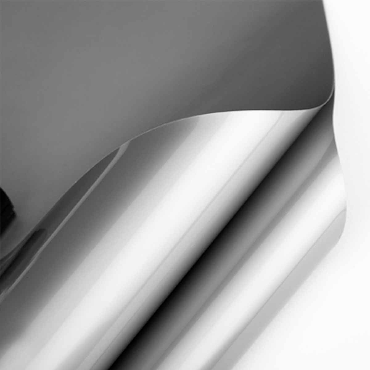 Spanndecke metallic mit Keder Farbe 87 grau - Folienbreite bis 320 cm