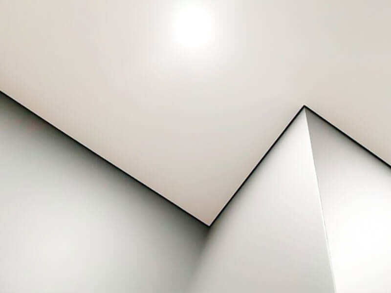 Eurokraab Alu Spanndecken Wandprofil mit Schattenfuge schwarz