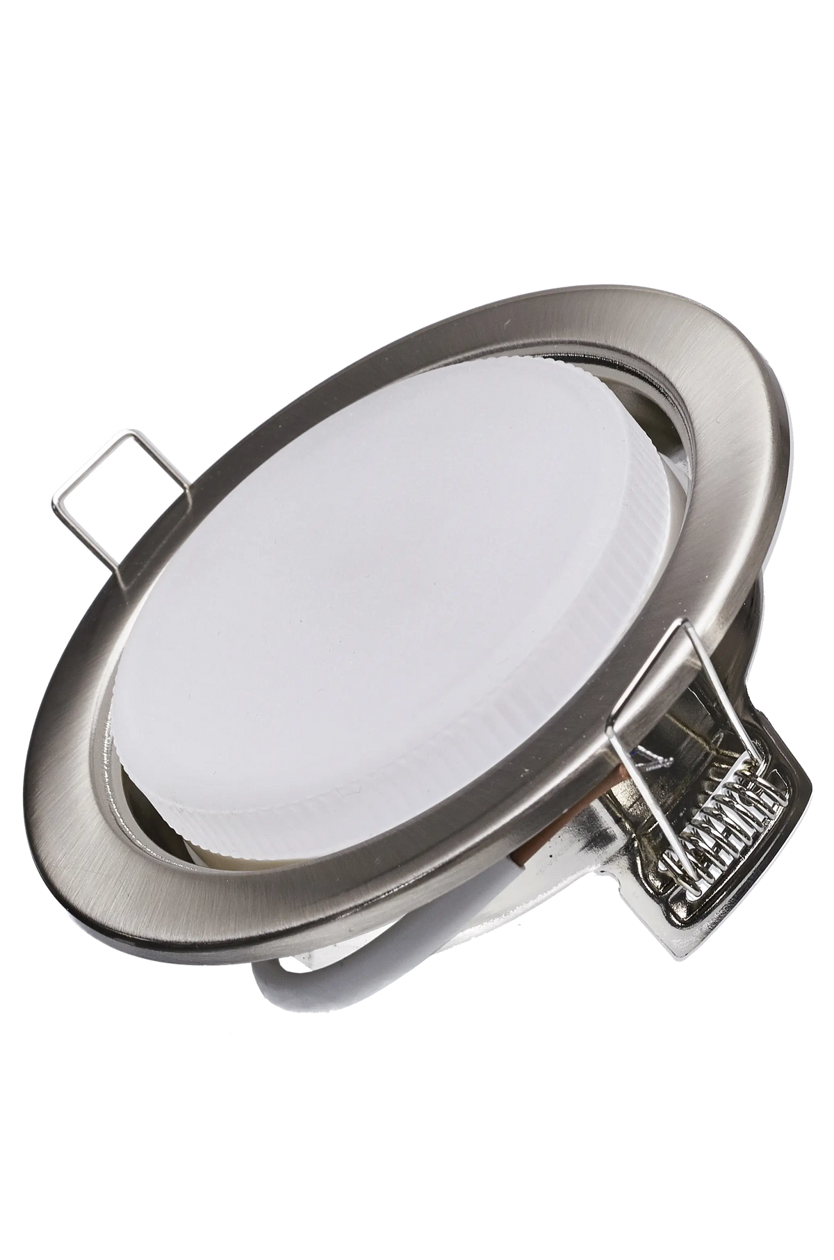 Einbaustrahler Fassung Einbauspot GX53 Farbe: weiß, Edelstahl gebürstet, schwarz chrom, chrom + LED Lampe 7 W / 8W