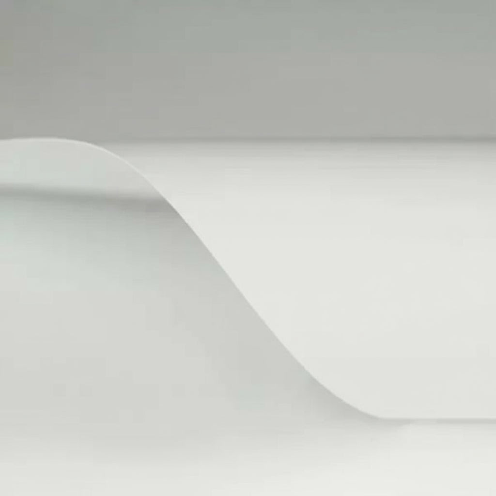 Satin Spanndecke mit Keder Farbe 303 weiß - Folienbreite bis 500 cm