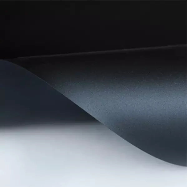 Satin stretch ceiling with piping, color 347 black - foil width up to 320 cm