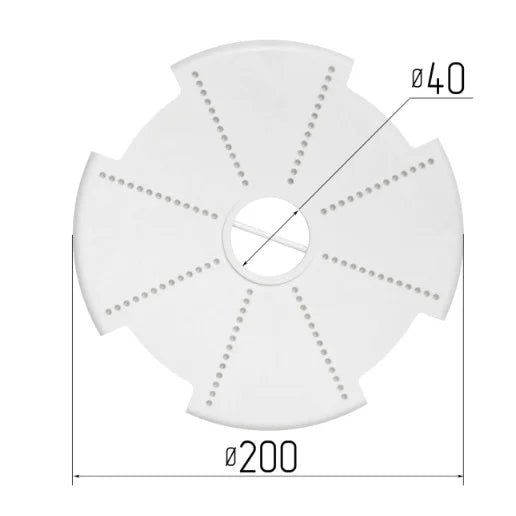 Spanndecken Unterkonstruktion für Deckenleuchte rund 200