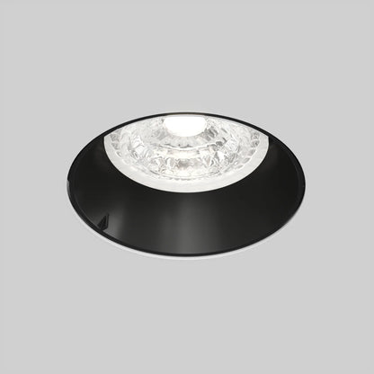 Flächenbündiger Premium GU10 Einbaustrahler IP20 rund - Farbe schwarz