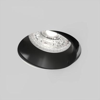 Flächenbündiger Premium GU10 Einbaustrahler IP20 rund - Farbe schwarz