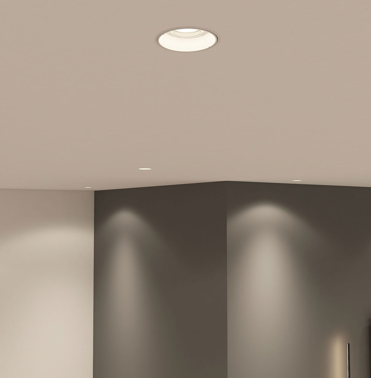 Flächenbündiger Premium GU10 Einbaustrahler IP20 rund - Farbe weiß