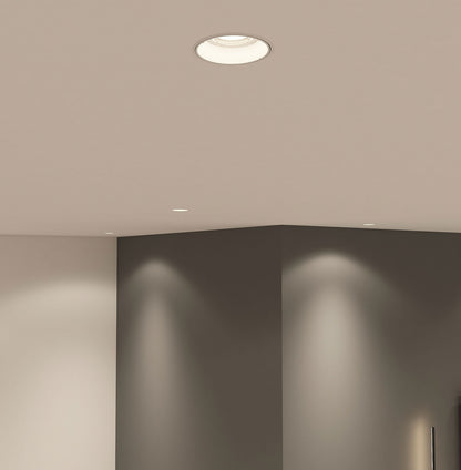 Flächenbündiger Premium GU10 Einbaustrahler IP20 rund - Farbe weiß