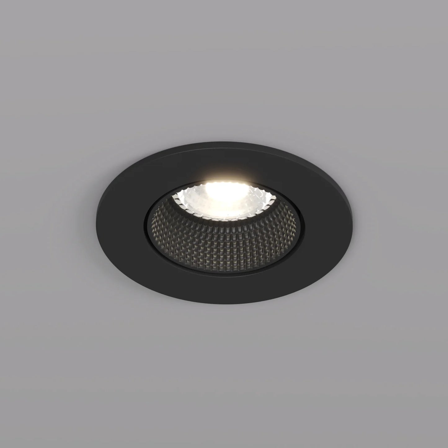 Premium GU10 Einbaustrahler schwenkbar IP20 rund - Farbe schwarz matt