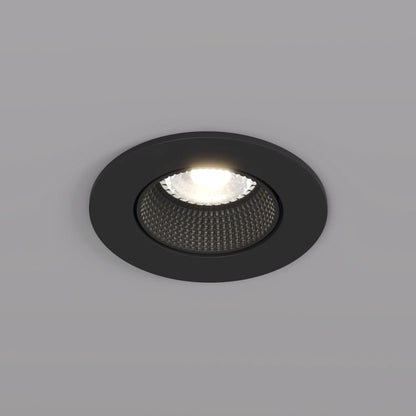 Premium GU10 Einbaustrahler schwenkbar IP20 rund - Farbe schwarz matt