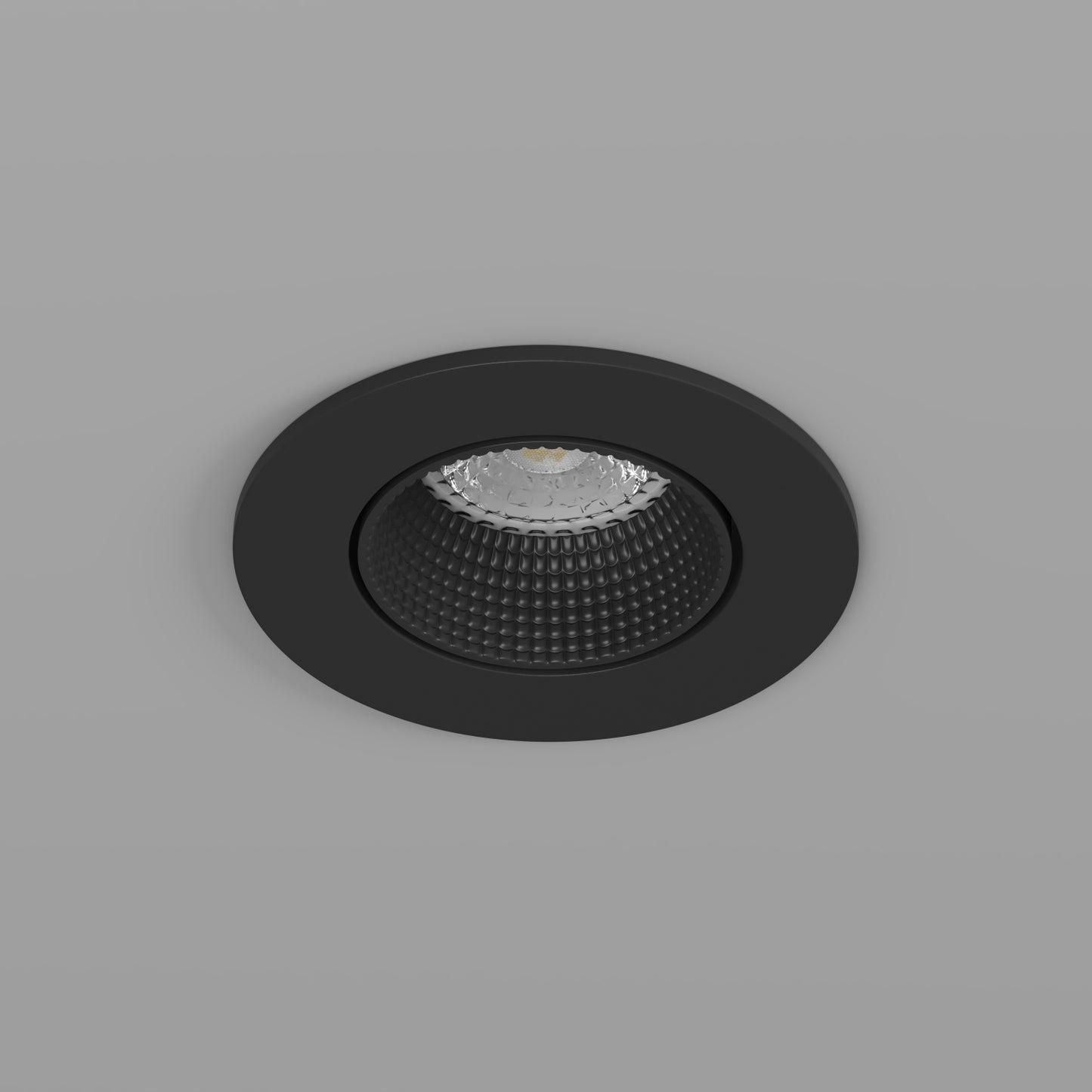 Premium GU10 Einbaustrahler schwenkbar IP20 rund - Farbe schwarz matt