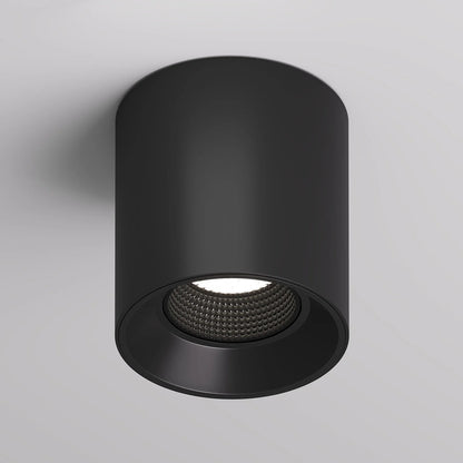 Aufbauspot schwarz matt rund schwenkbar 100mm