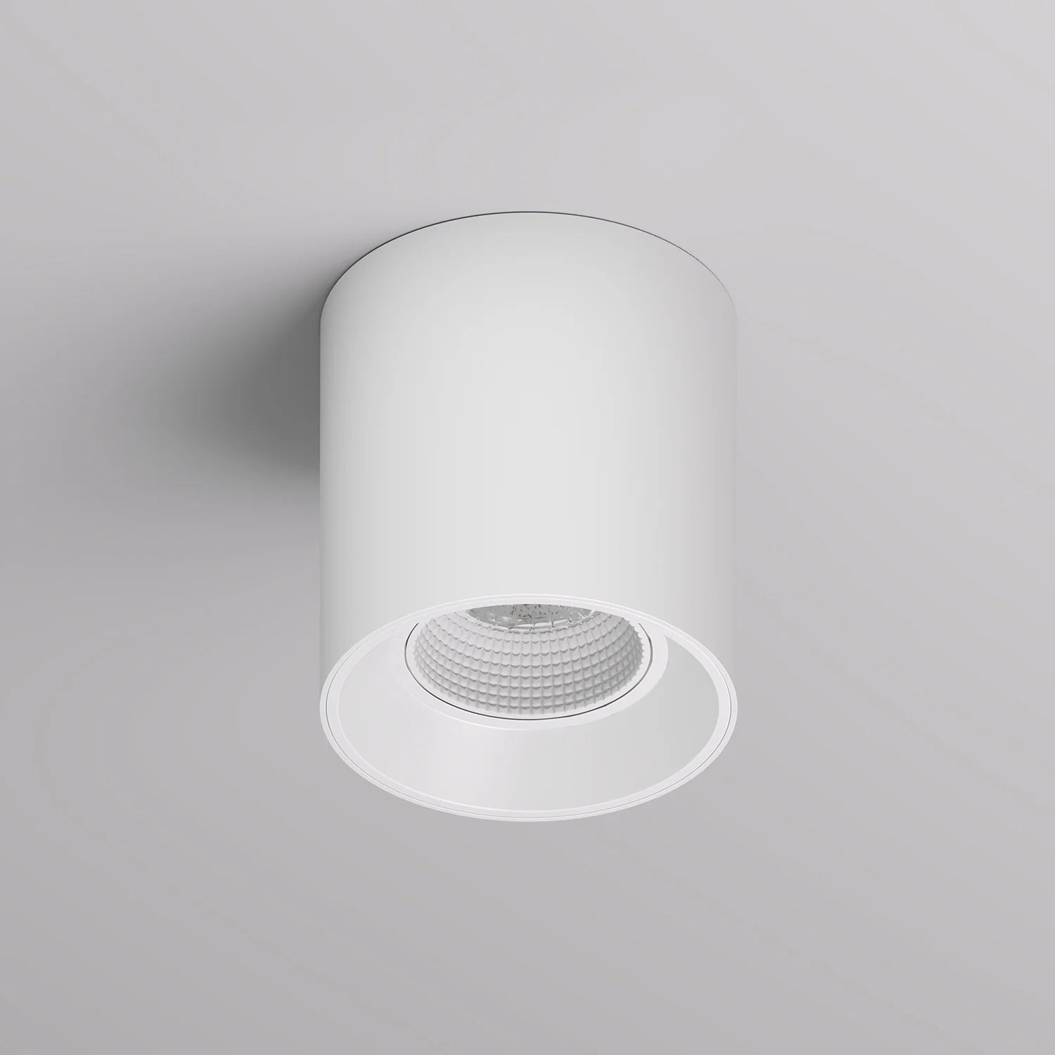 Aufbauspot weiß matt rund schwenkbar IP20