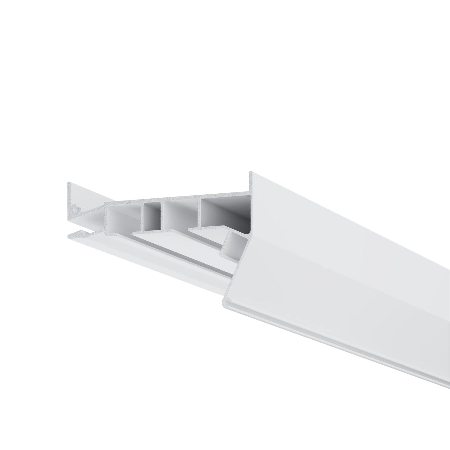 Weißes Aluminium LED Gardinen Profil 03-10 für PVC Spanndecken