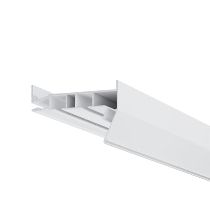 Weißes Aluminium LED Gardinen Profil 03-10 für PVC Spanndecken