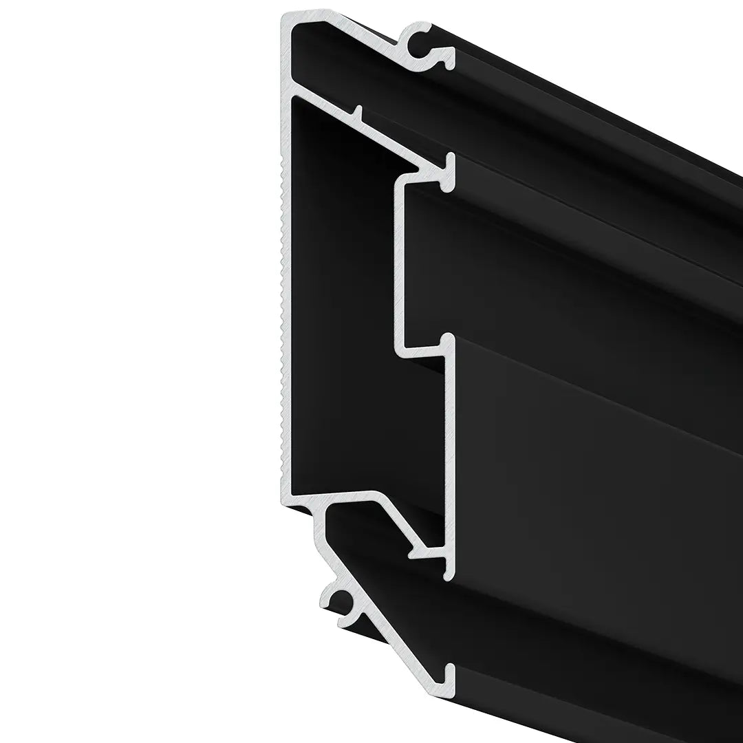 Schwarzes Aluminium LED Nischen Profil 01-02 für moderne Spanndecken