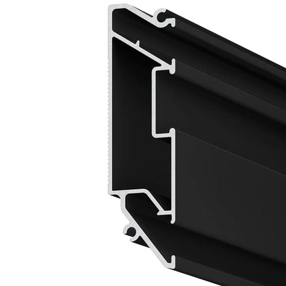 Schwarzes Aluminium LED Nischen Profil 01-02 für moderne Spanndecken