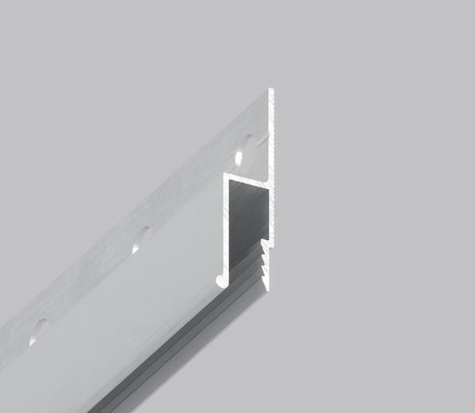 Aluminium Wandprofil für PVC Spanndecken, perforiert, Abdeckleiste optional, ideal für Spanndeckeninstallation
