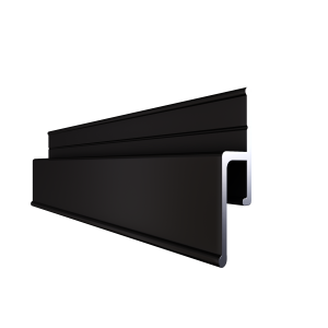 Alu Wandprofil schwarz mit Schattenfuge für PVC Spanndecken