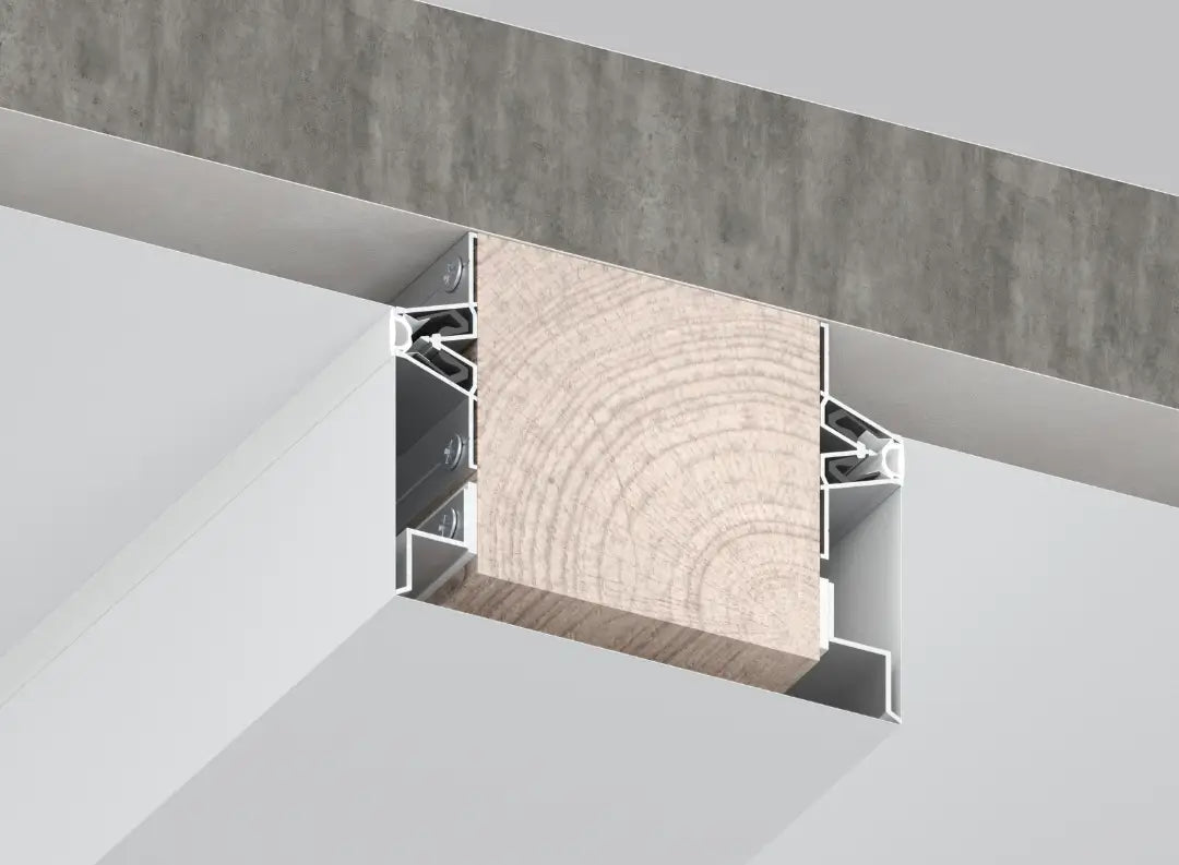 Stabiles Trennprofil aus Aluminium für Spanndecken Montage