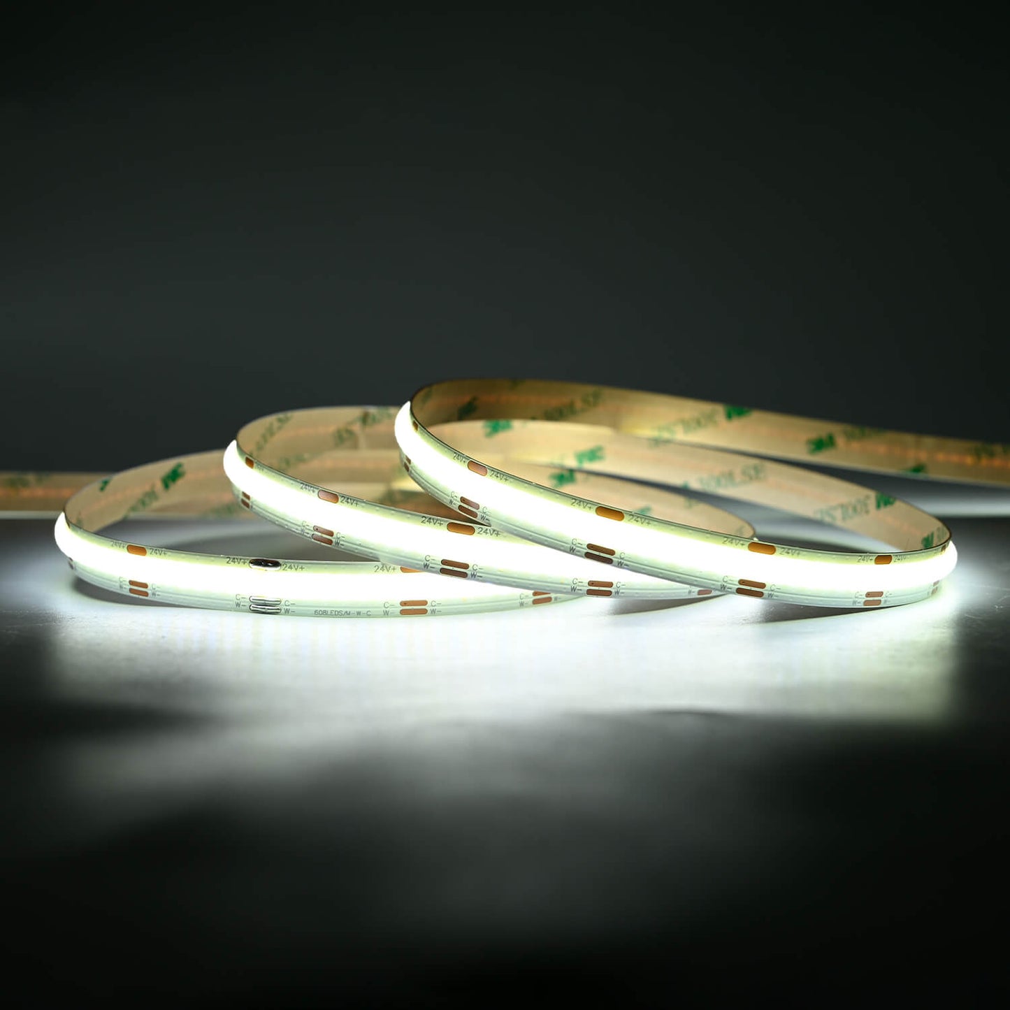 Flexible 24V COB LED Lichtleiste 5 Meter für Wohnraum und Möbelbeleuchtung