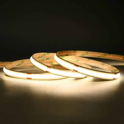 COB LED Strip 24V 10W/m mit 480 LEDs/m und 8mm Breite