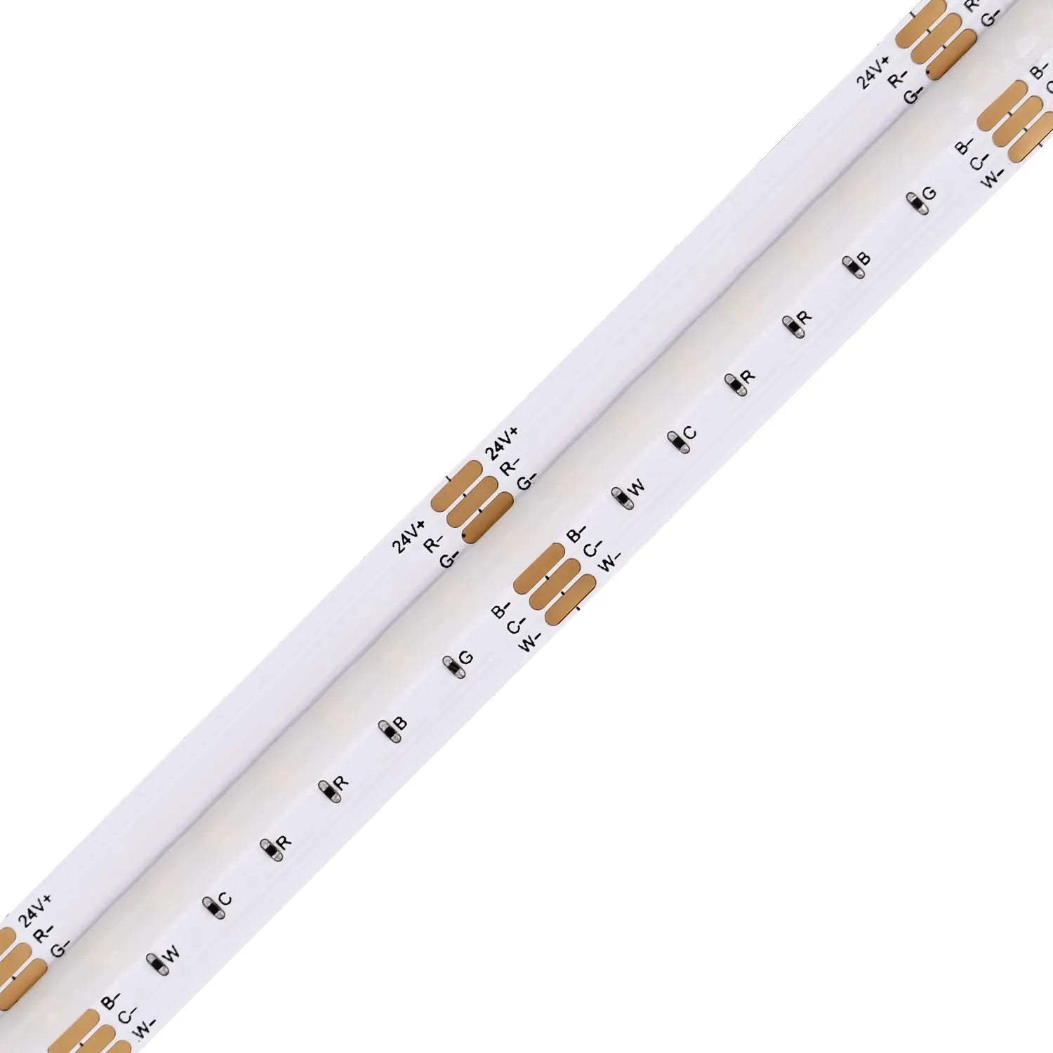 Detailansicht eines COB LED Streifens mit hoher LED Dichte