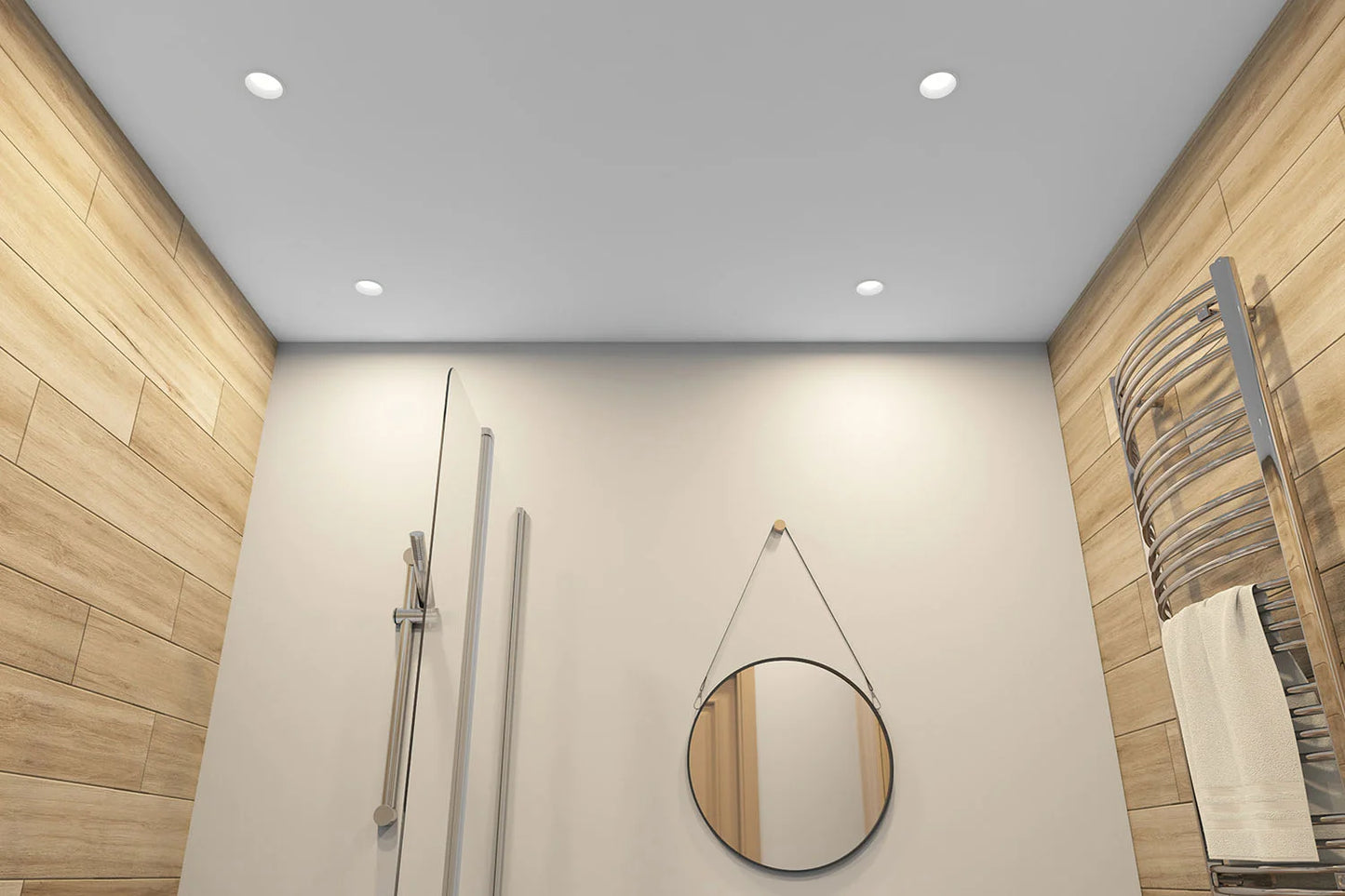 Premium Design GU10 Deckeneinbaustrahler IP65 rund weiß matt