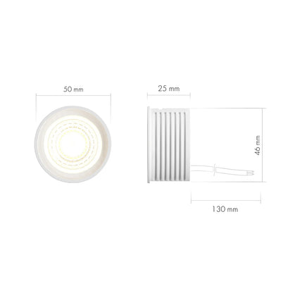 Premium LED Modul Slim 8W aus Keramik GU10 Leuchtmittel ultraflach dimmbar 720 lm 3000K/4000K