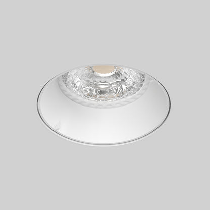 Flächenbündiger runder GU10 Einbaustrahler IP20 in Weiß für moderne LED Beleuchtung
