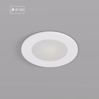 Weiß matter IP65-GU10-Spot für Feuchträume, modern und flexibel ausrichtbar