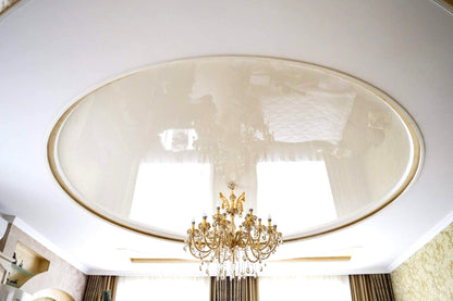 Lackspanndecke mit Keder Farbe 511 beige - Folienbreite bis 500 cm