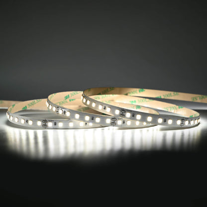 Flexibler LED Strip 24V in Kaltweiß 6000K, 8 mm breit, 120 LEDs/m, geeignet für den Innenbereich