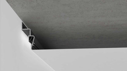 Alu Spanndecken Wandprofil schwarz für LED Randbeleuchtung - keine Abdeckung notwendig