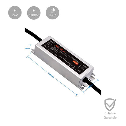 Premium LED Netzteil 100W 24V 4,2A IP67 6 Jahre Garantie