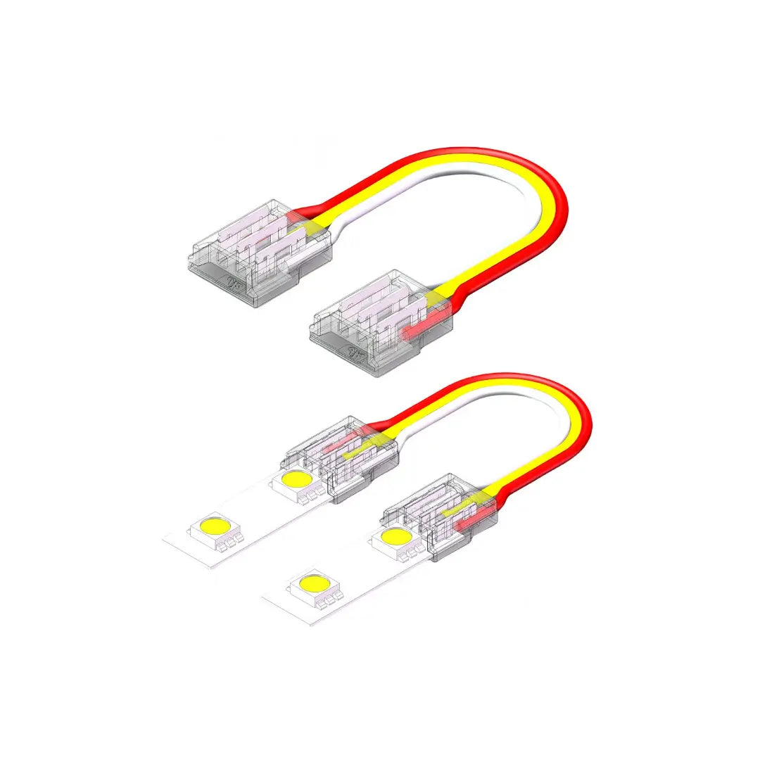 10mm CCT SMD LED Strip zu Strip Verbinder mit 15cm Kabel und 3 Pin Anschluss für CCT SMD LED Streifen