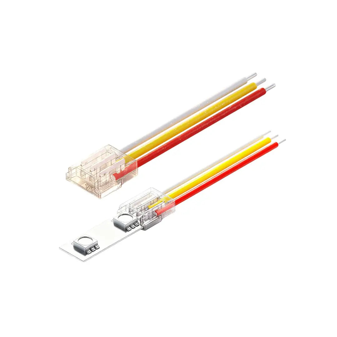 10mm CCT SMD LED Strip zu Kabel Verbinder mit 15cm Kabel und 3 Pin Anschluss für CCT SMD LED Streifen