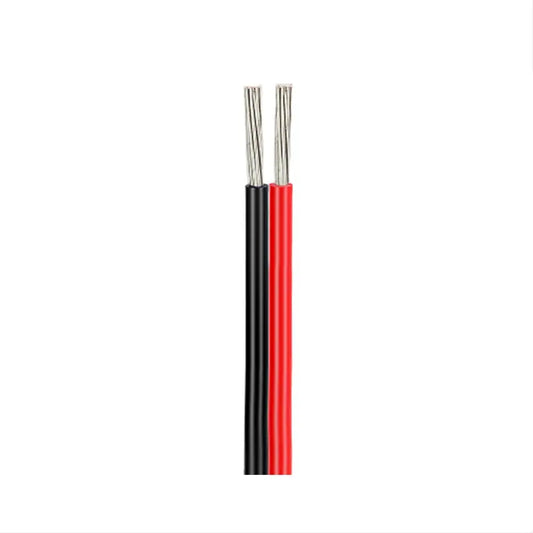 2-poliges LED Kabel 2x0,5 mm² AWG20 für 12V-48V SMD und COB LED Streifen