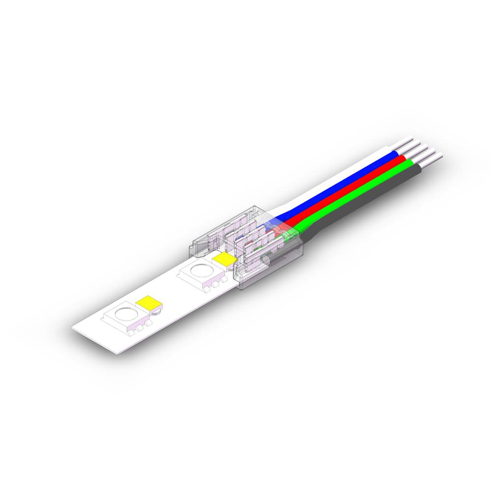 12mm RGBW SMD LED Strip zu Kabel Verbinder mit 15cm Kabel und 5 Pin Anschluss für RGBW SMD LED Streifen