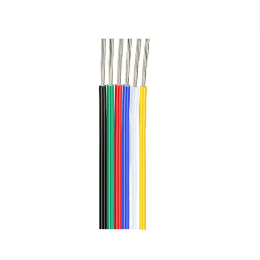 6-poliges LED RGB CCT Kabel 6x0,34 mm² AWG22 für 12V-48V RGBW SMD und COB LED Streifen