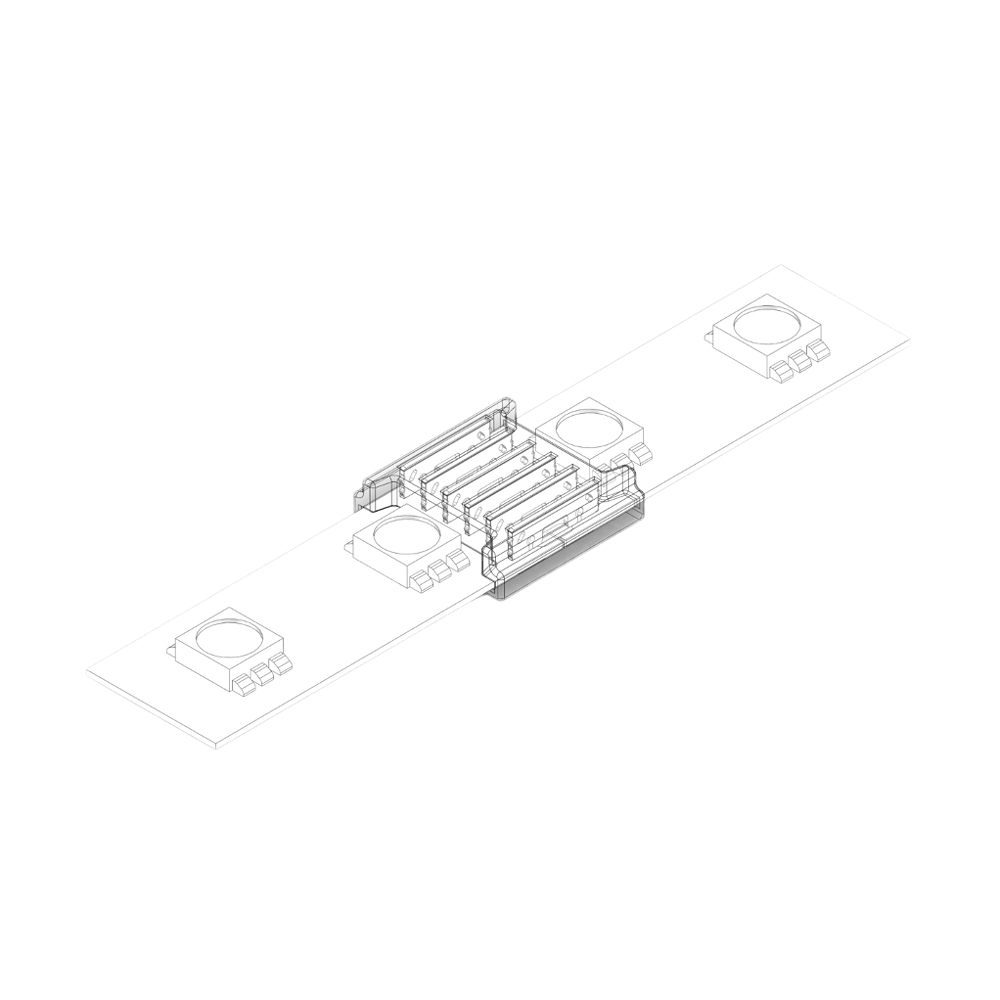 12mm RGB CCT SMD LED Strip zu Strip Verbinder 6 Pin für RGB CCT SMD LED Streifen ohne Löten