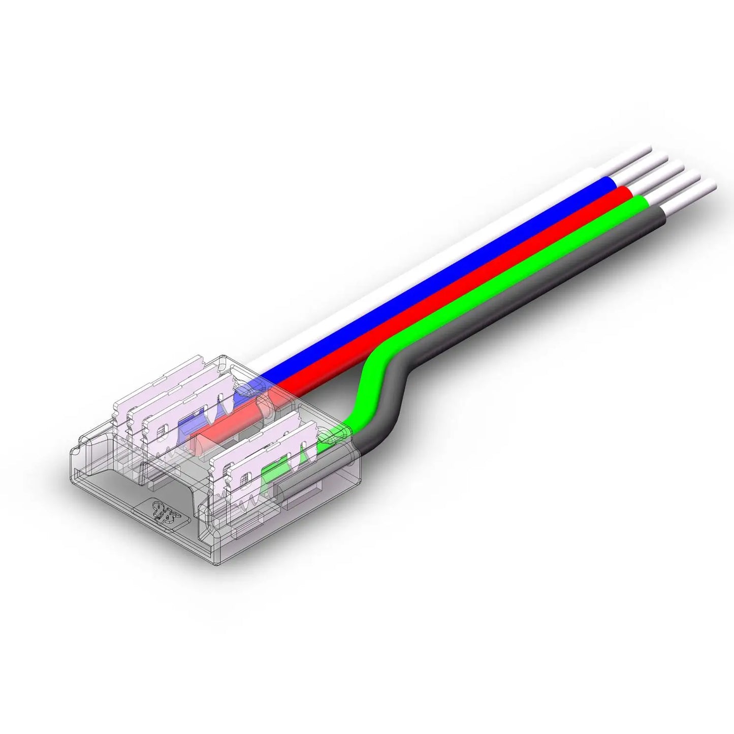 10mm RGB COB LED Strip zu Kabel Verbinder mit 15cm Kabel und 4 Pin Anschluss für RGB COB LED Streifen
