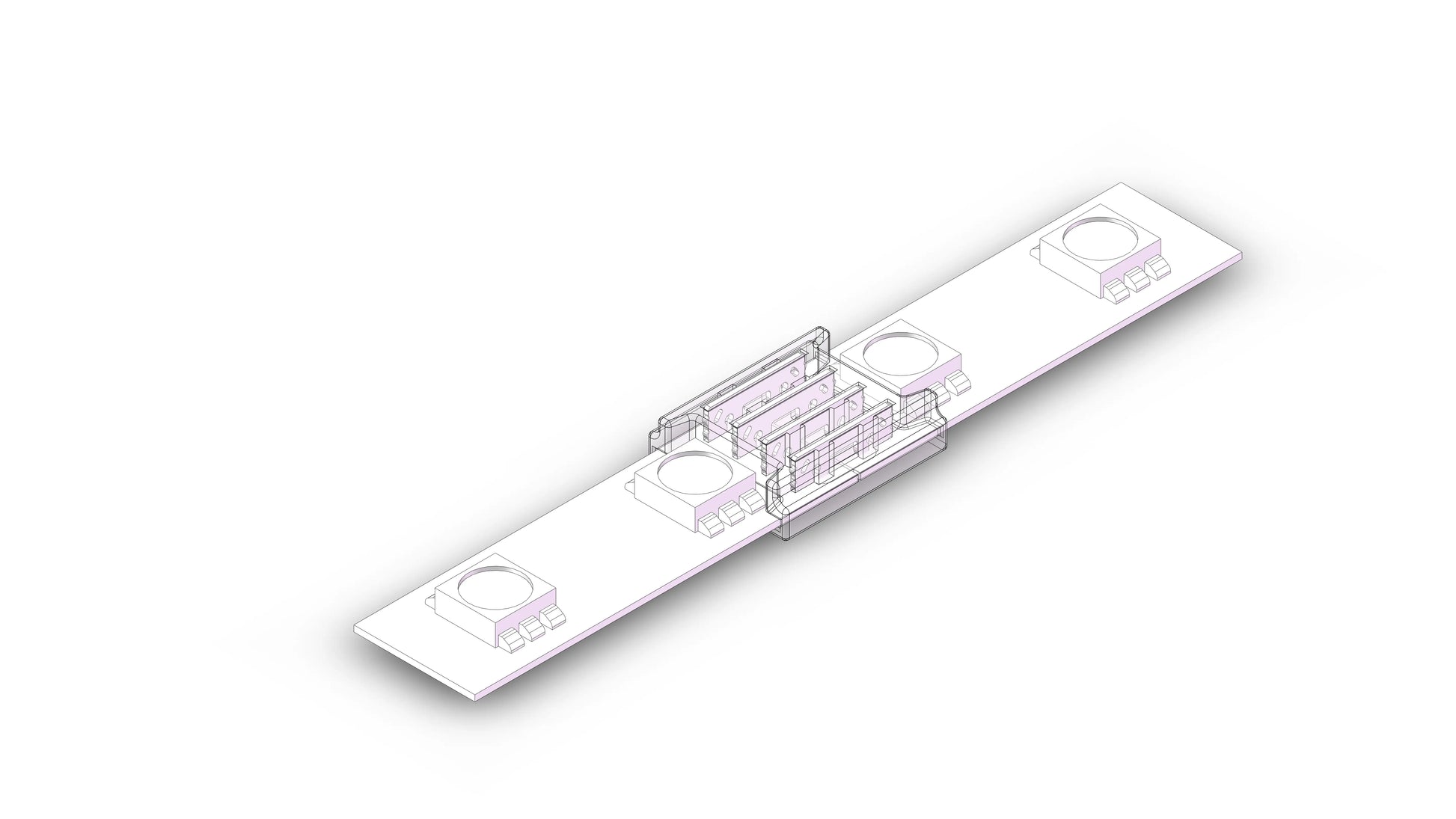 10mm RGB SMD LED Strip zu Strip Verbinder 4 Pin für RGB SMD LED Streifen ohne Löten