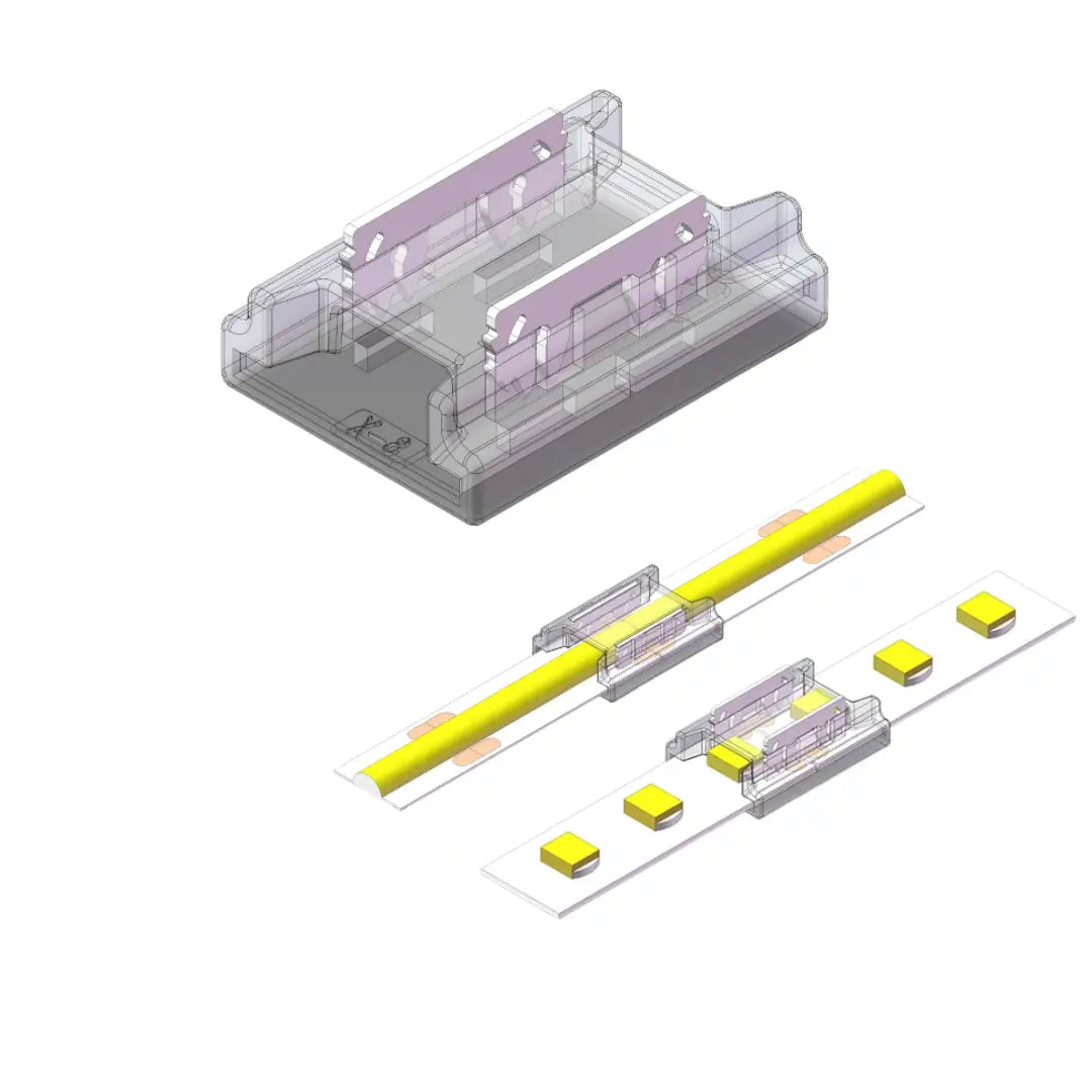 8mm LED Strip zu Strip Verbinder 2 Pin für COB und SMD Streifen