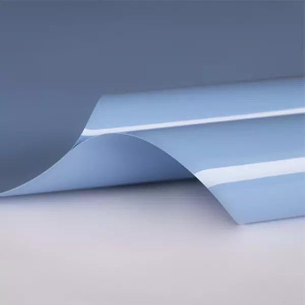 Lackspanndecke mit Keder Farbe 114 blau - Folienbreite bis 320 cm